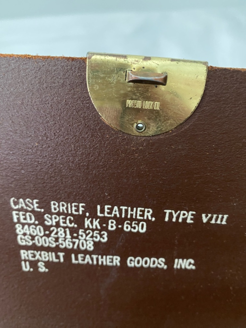 Vintage US Government Pilot Briefcase Leather Type VIII - Picture 15 of 15